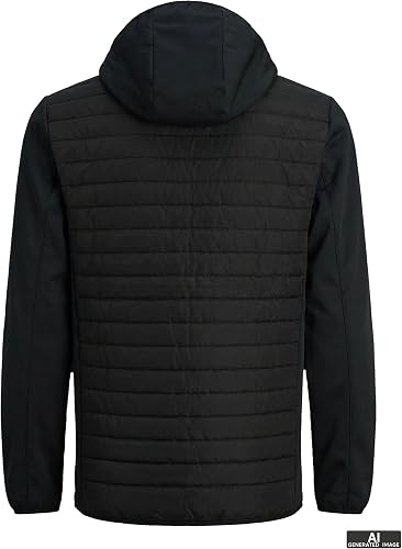JACK & JONES Mens Quilted Jacket Black S - 7
