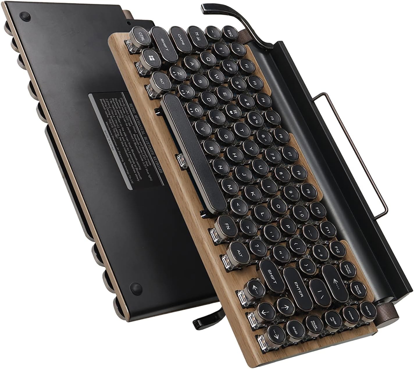 SUEHIODHY Retro Typewriter Keyboard Bluetooth5.0 LED