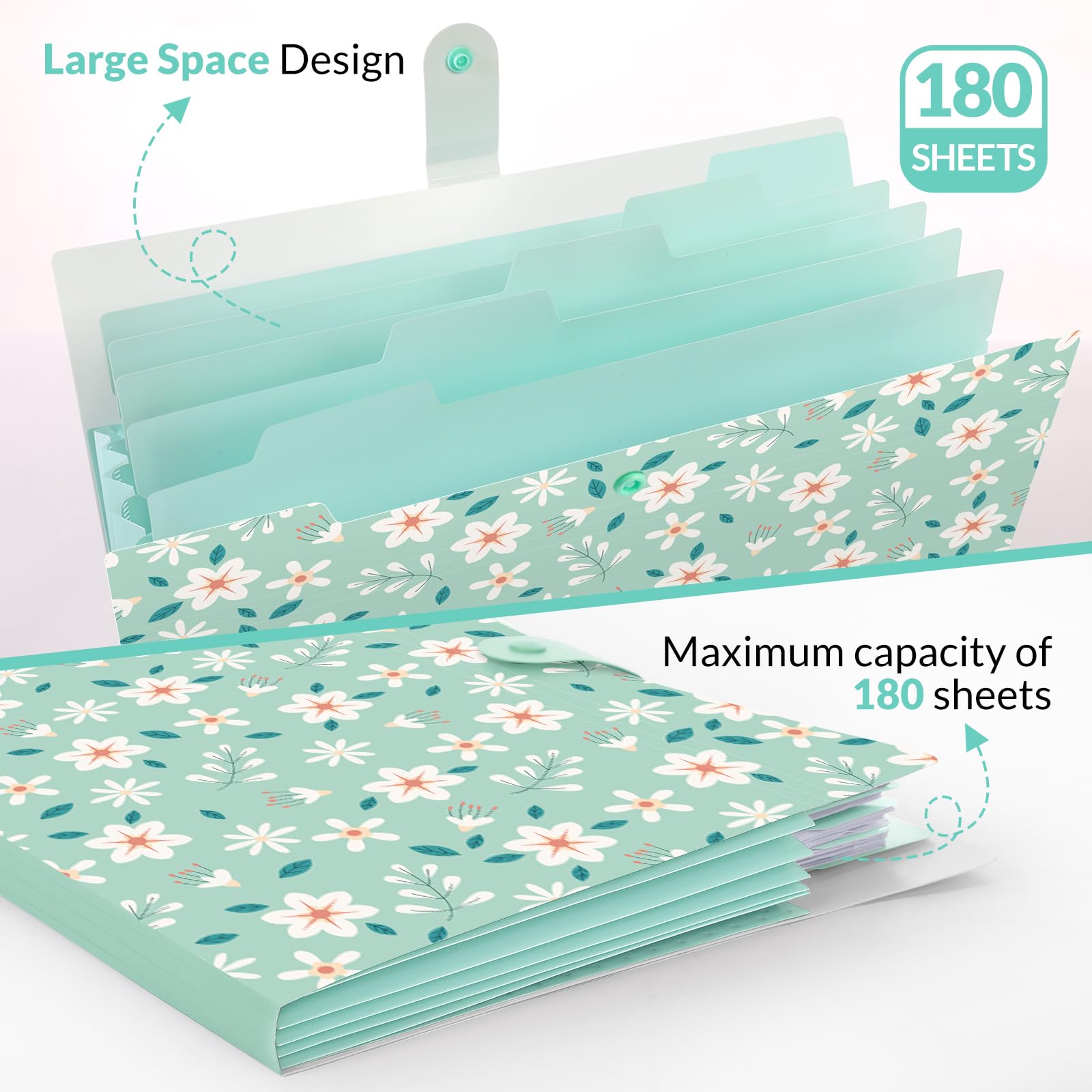 HAISSKY Trieur A4 à Soufflets Classeur Rangement A4 Papier Chemise