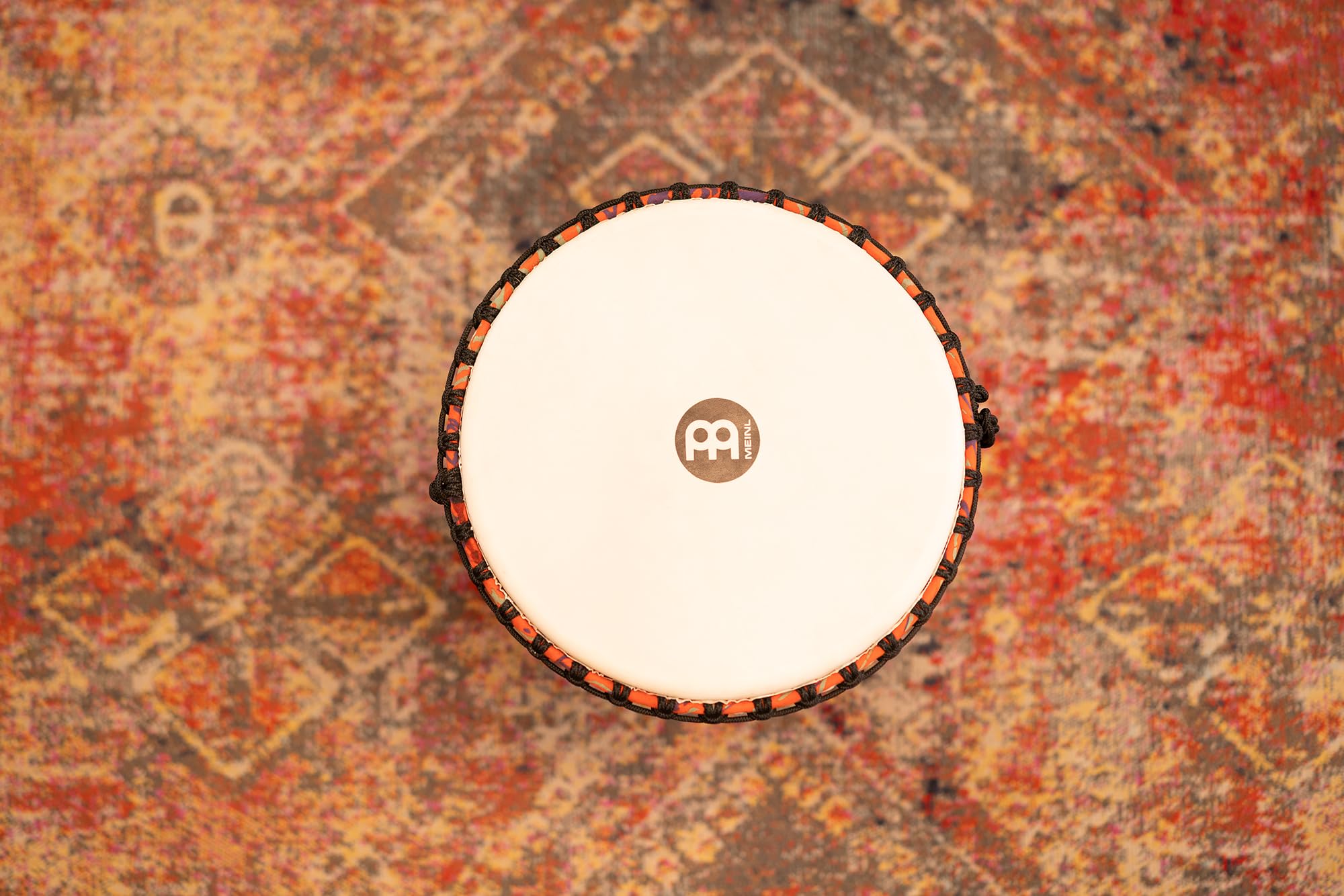 Meinl Percussion Rope Travel Djembe - Sehr große Handtrommel - Mit Nylonseilen - Durchmesser 14 Zoll - Kunststoff, Mehrfarbig (PADJ1-XL-F)
