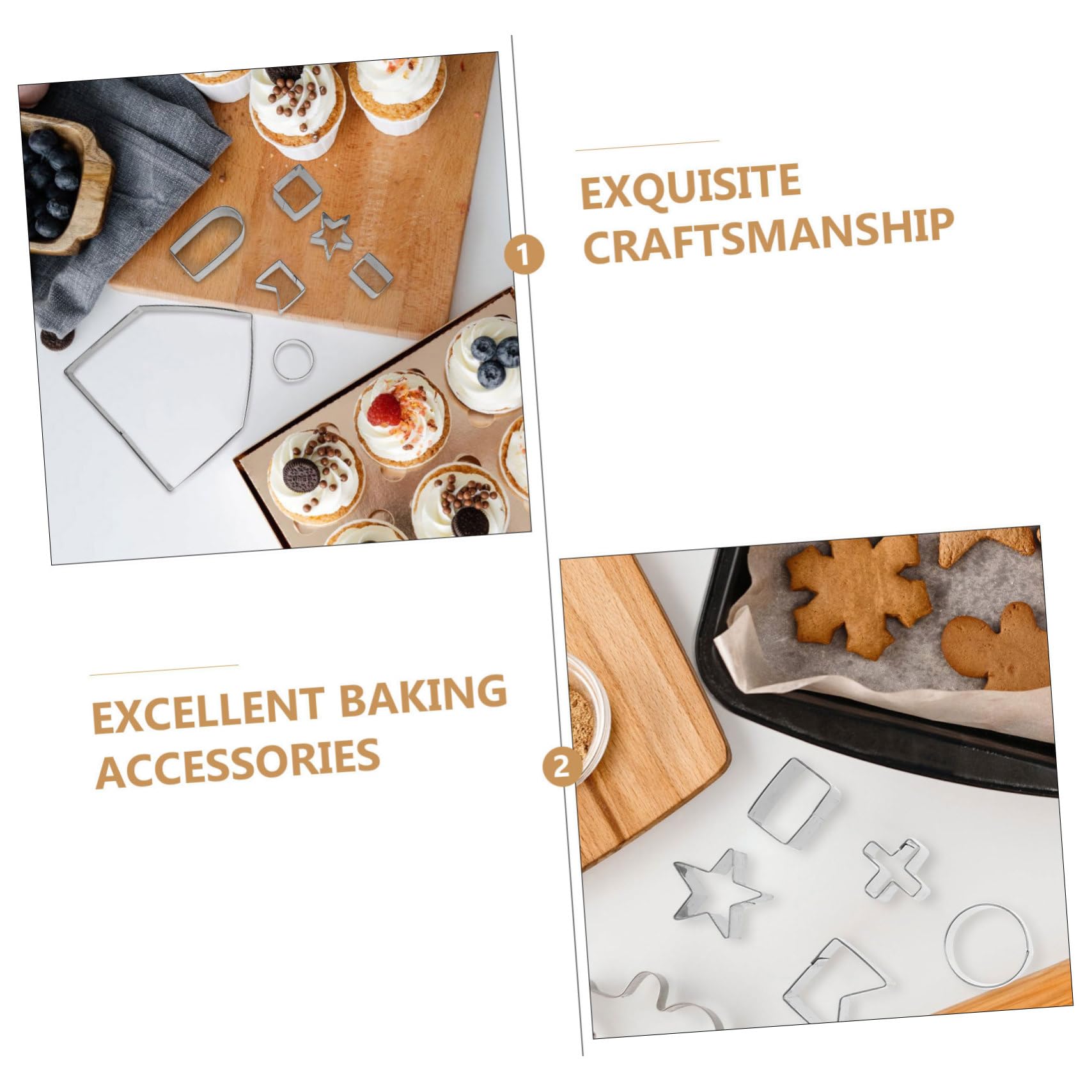 TOPBATHY 3 Sätze Werkzeuge Zum Backen Von Weihnachten Ausstechform Kuchenbrett Cracker-ausstecher Backen Ausstecher Weihnachtsausstecher Plätzchen Kekspresse Kekse Silver Rostfreier Stahl