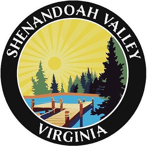 Miniatura 1 de Lake Dock - Shenandoah Valley - Virginia 3.5" DIY Adhesivo de vinilo adhesivo de vacaciones aventura tema novedad apliques
