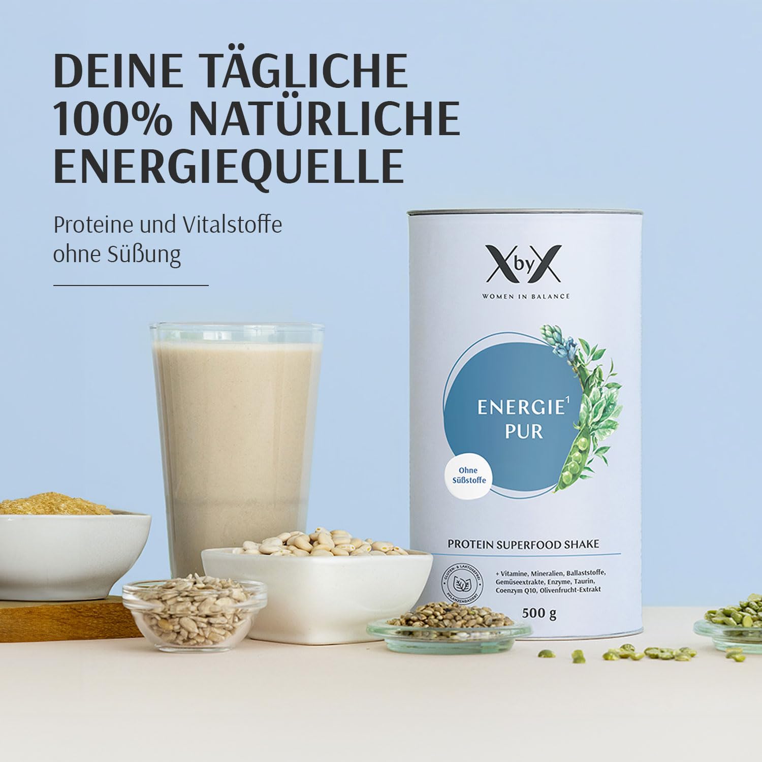 XbyX Wechseljahreset für Postmenopause mit Energie Pur | Phyto Power Hormonbalance | Klar Denken mit B-Vitaminen | Volle Lust & Lebensfreude | Hormonelle Unterstützung | Gesundheitsguide für Frauen