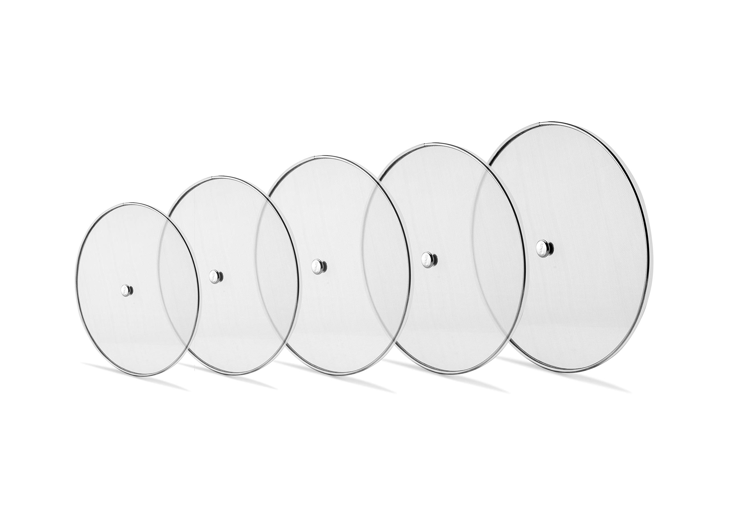 ZENON, Stainless Steel Net Covers (Set of 5) 8 inches to 12 inches