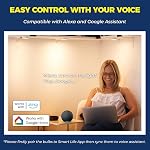 Lightinginside GU10 Smart Light Bulbs 50W Equivalent, 38°Beam Angle, Smart Bulb Works with Alexa/Google Home/SmartLife, 5W 420LM, RGBCW Bluetooth Spotlight Track Light, 2.4G WiFi, ETL Listed, 4PCS