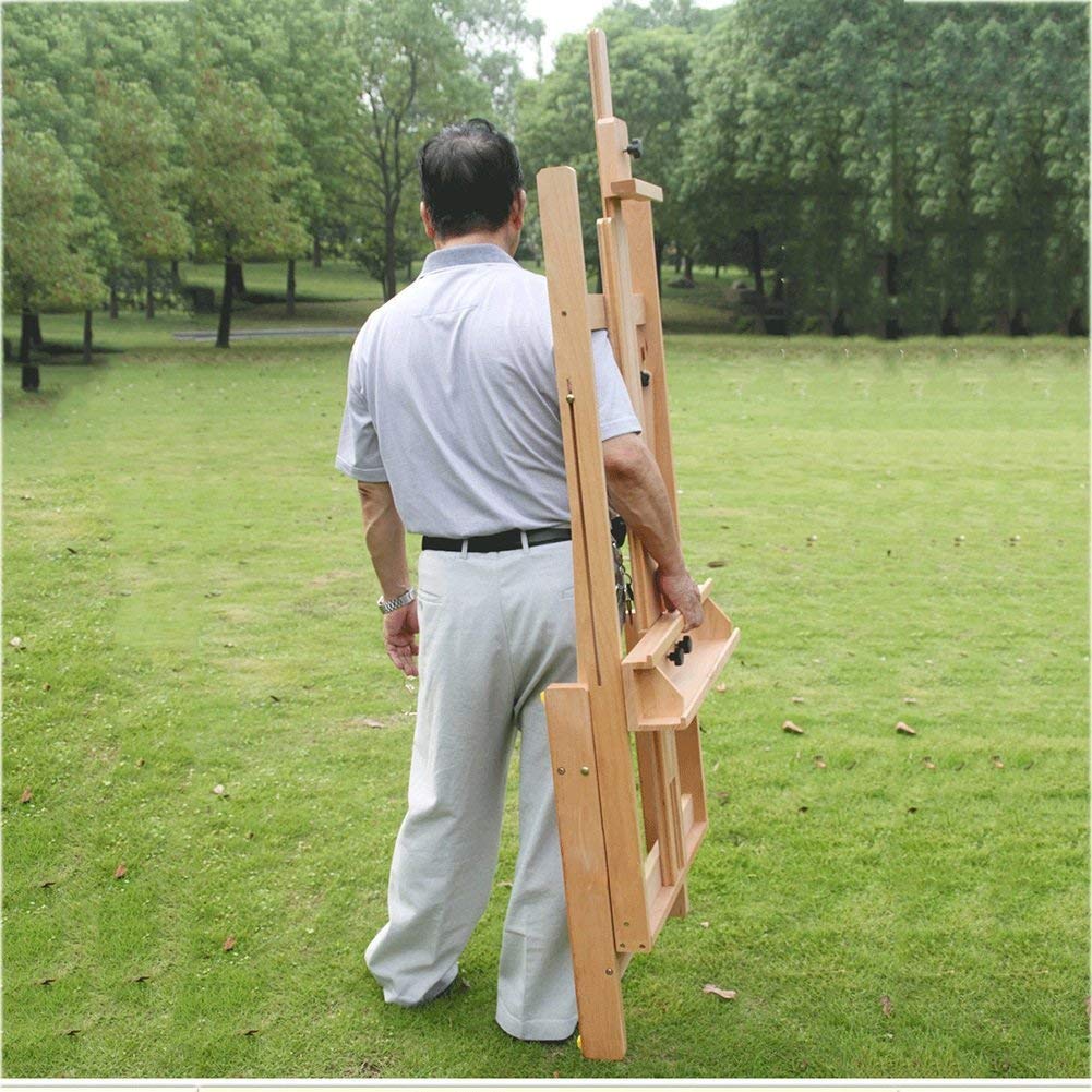 Malstaffelei Holzstaffelei, Staffelei Staffeleien, Holzstaffelei Grand Balance Bodenständer Display Skizzenrahmen Ölgemälde Tablett for Künstlerkunstbedarf