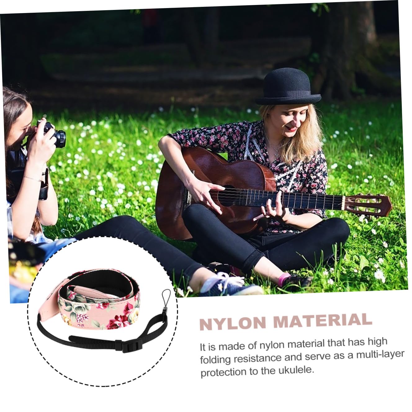 Nylon Ukulelengurt mit Haken Weihnachten Party