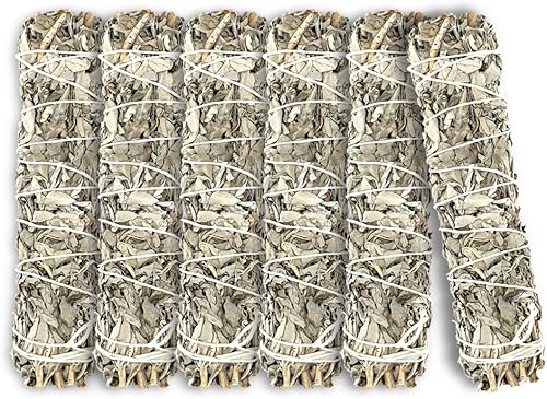 Miniatura 8 de ESPOIR  AMOUR White Sage - 25 palos de salvia espiritual de 4 pulgadas para manchas curación y ritual palos de salvia atados a mano para limpiar la