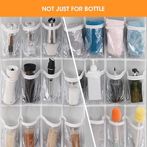 Miniatura 7 de AIEVE Estante organizador de botellas de agua sobre la puerta con 24 bolsillos de doble capa