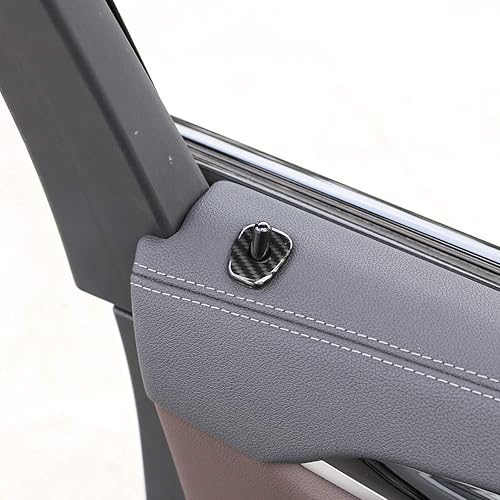 Miniatura 3 de YIWANG carbono Fibra estilo coche cerradura cubierta TRIM 4 unids para BMW X3 X4 G01 G02 2018 2019 auto Accesorios