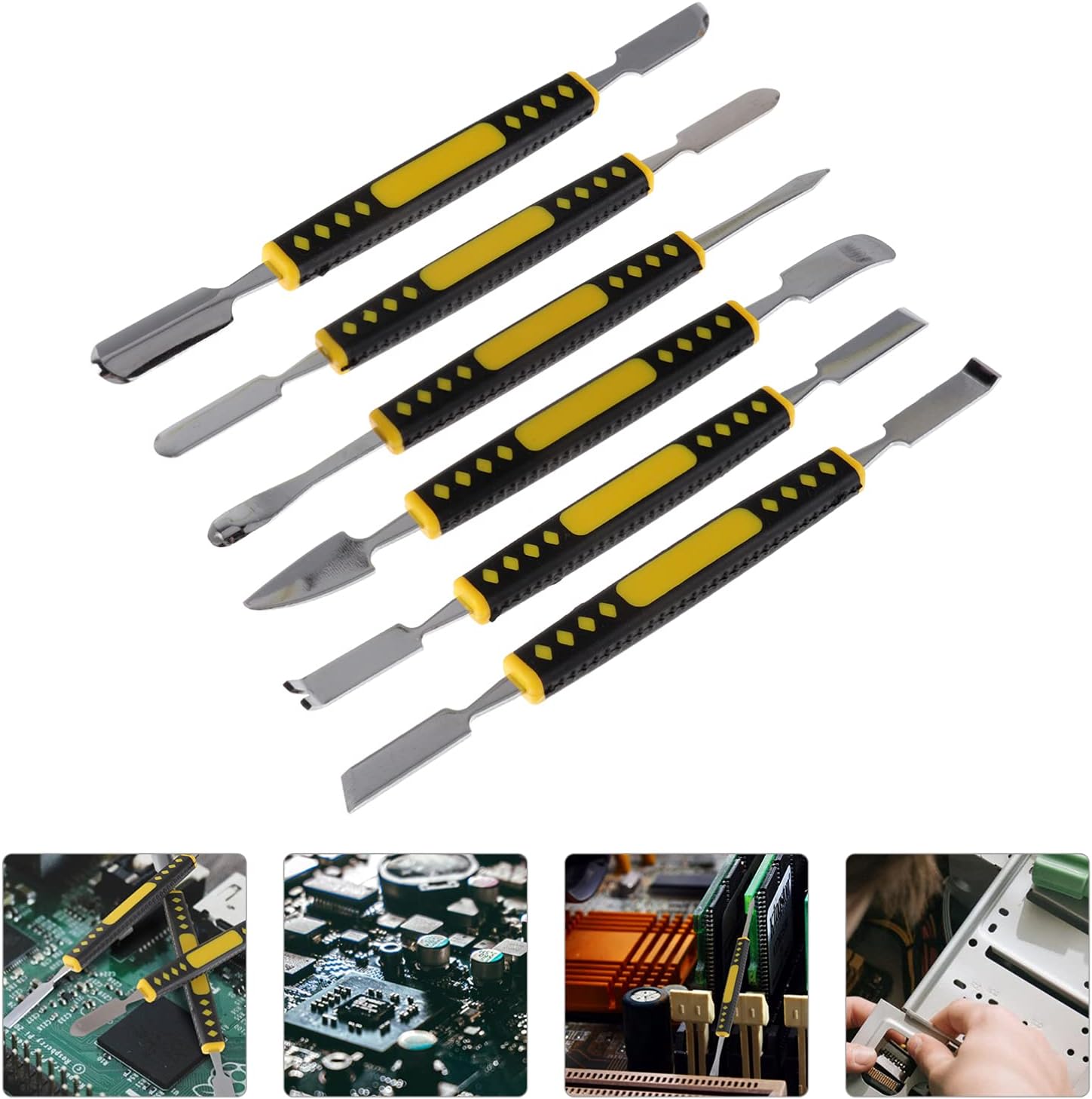 Hemoton 18pcs Pry Bar Pry Tools Automotive Tablet Phone Dismantling Tool Unique Cutter Heads