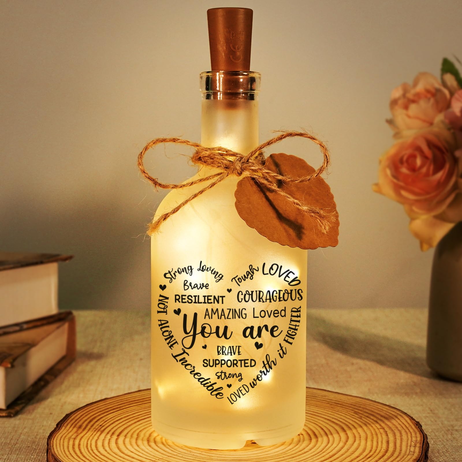 Emotional Support Gifts for Women, Motivational Gifts for Friend Bottle Lights, Christmas Positive Night Light, Spiritual Birthday Gift for Women Lover Family, Spiritual Gift for Christmas Decoration โ image 1