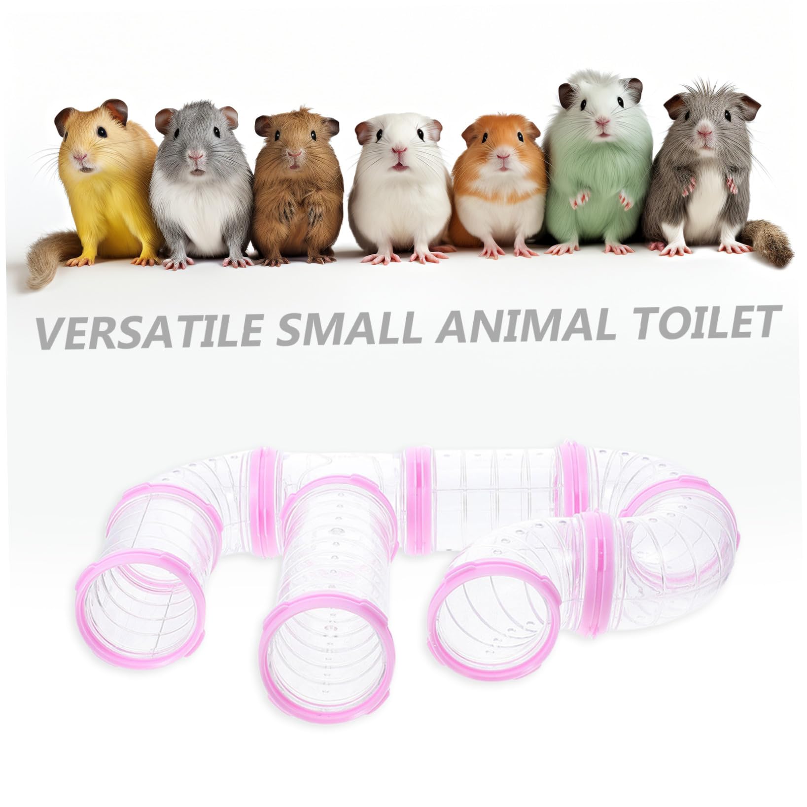 16 Stück Teiliges Hamsterkäfig Röhrenset Transparente DIY Haustiertunnel Robustes Kunststoffspielzeug für Hamster Eichhörnchen Einfache Fördert Bewegung und Erkundung