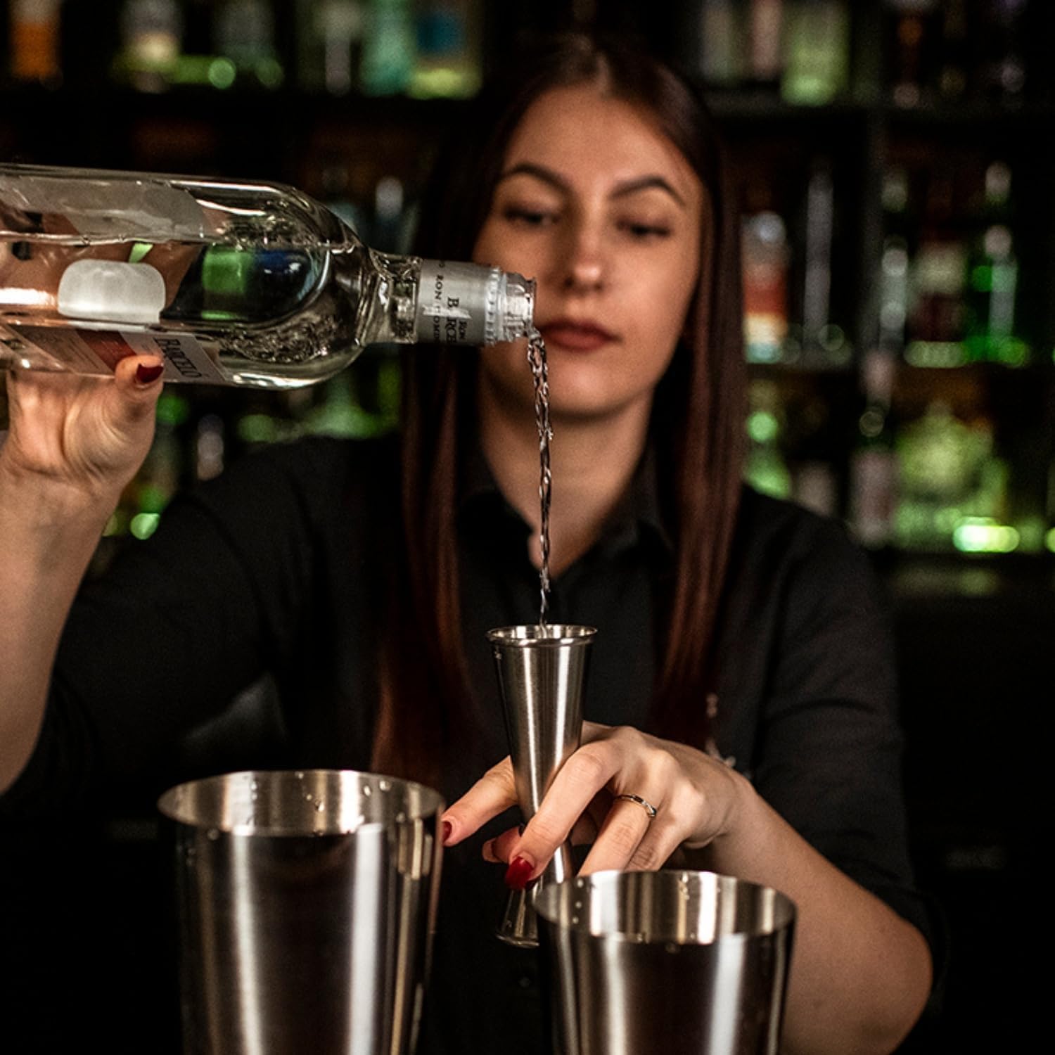 BARIANTTE Double Jigger for Bartending, Cocktail Jigger 2 oz 1 oz, Cocktail Measuring Cup Japanese Jigger Shot Measure Jiggers, Bar Measuring Tools Bar Jigger - Image 3