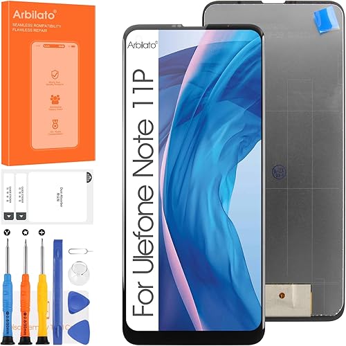 Pantalla para Ulefone Note 11P Reemplazo de pantalla para Note 11P Pantalla LCD 6.55 pulgadas Pantalla táctil Digitalizador Asamblea Piezas de
