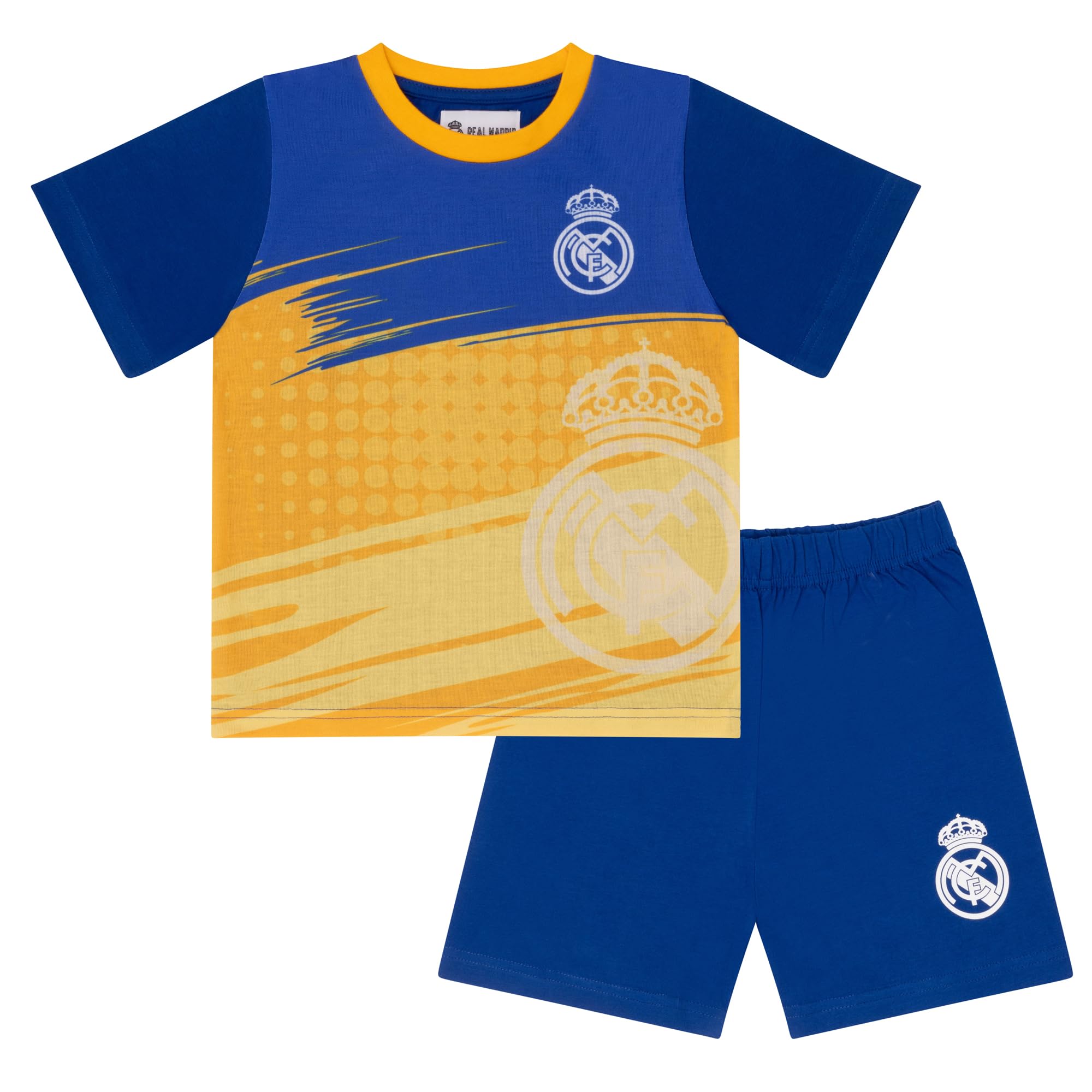 Real Madrid CF - Pijama de Manga Corta para Niños - Azul