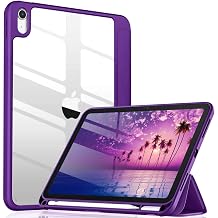 Wenlaty Compatible with iPad A16 11th Generation Case 11 Inch 2025, for iPad 10th Generation Case 10.9 Inch 2022 with Pencil Holder, Trifold Stand Protective Cover, Auto Wake/Sleep, Purple