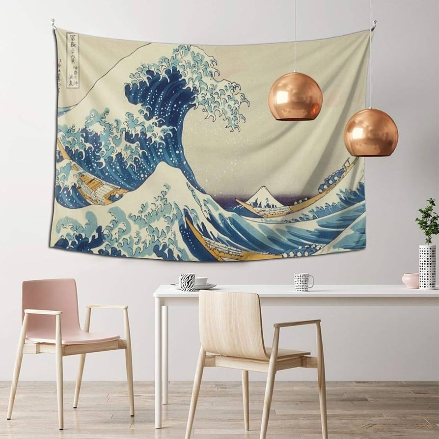 Amazon.co.jp: タペストリー 葛飾北斎 『富嶽三十六景 神奈川沖浪裏