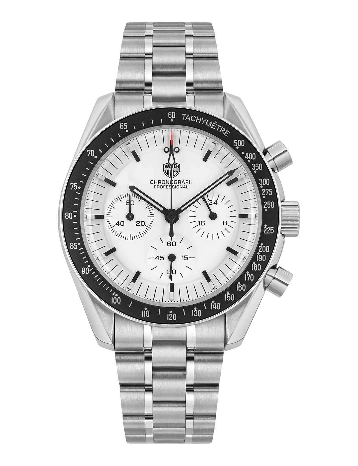 watchdives WD1861 Mens Chronograph Watch Japan VK63 Quartz Sports Watches 40mm Bubble Sapphire Crystal Wristwatch 100M Dive Watch, Silver White, chronograph watches (B0D59TLMKC) Amazon Price History, Amazon Price Tracker
