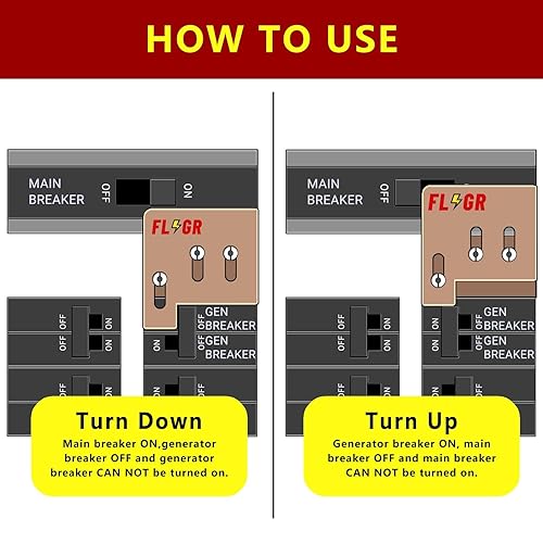 Vista 38 de Kit de enclavamiento para generador compatible con Square D para medidor de línea doméstica interruptor principal de 150 o 200 amperios, para uso