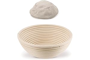 8.5'' Perfect Round Bread Banneton Proofing Basket with Baking Liner