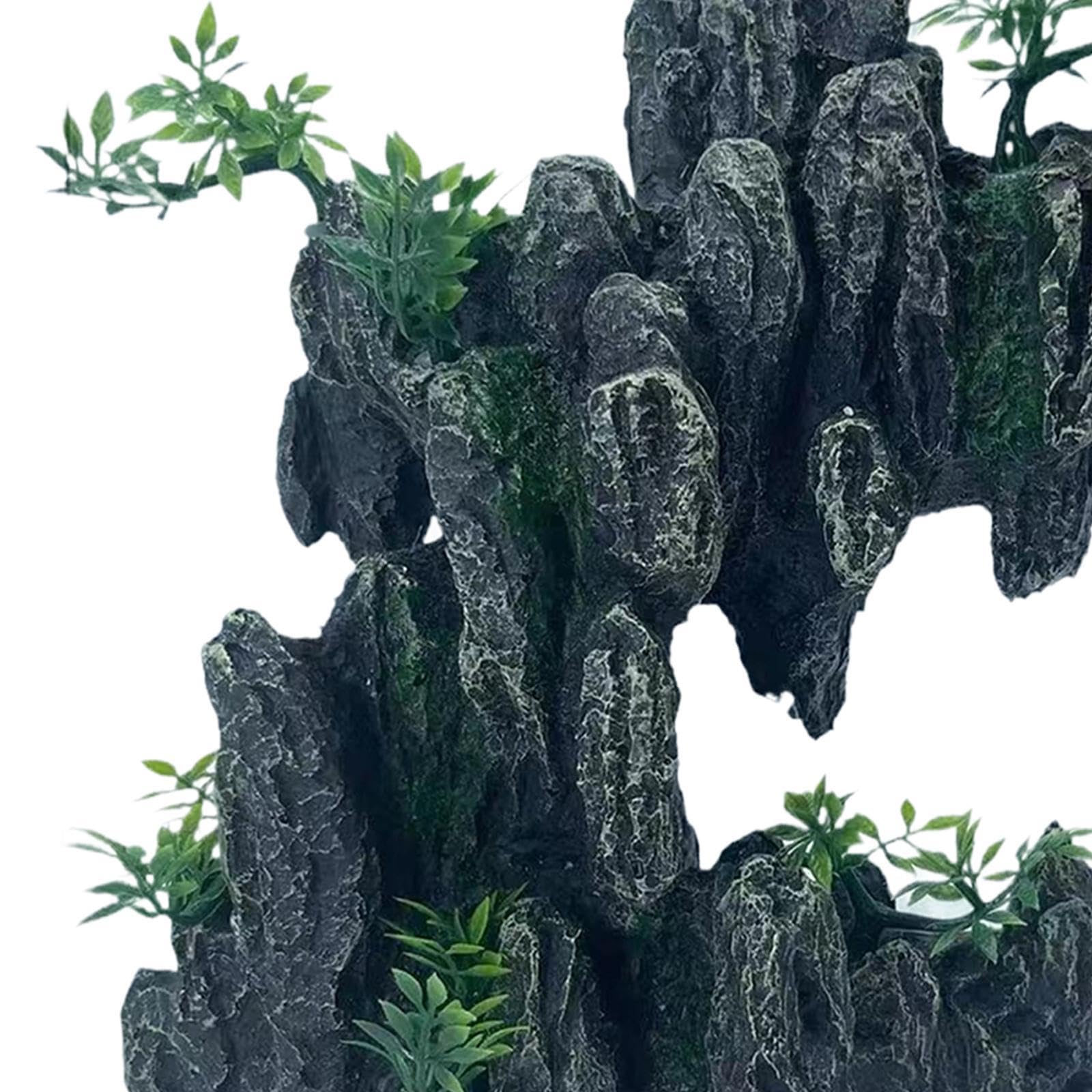 predolo Decoración para Acuarios con Fácil Instalación para Paisajismo Acuático Doméstico, 25cmx23cmx7cm