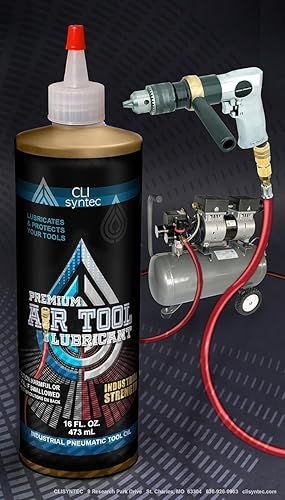 Miniatura 3 de CLIsyntec Lubricante para herramientas neumáticas - Aceite industrial prémium para herramientas neumáticas (16 onzas)