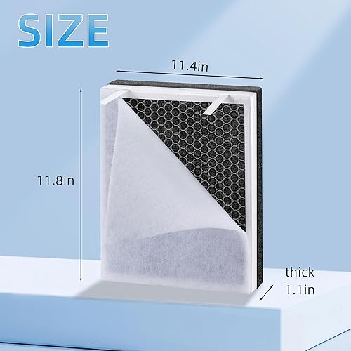 Miniatura 5 de APPLIANCEMATES Filtro de repuesto Vital 100 True HEPA compatible con el purificador de aire LEVOIT Vital 100, H13 y juego de carbón activado de alta