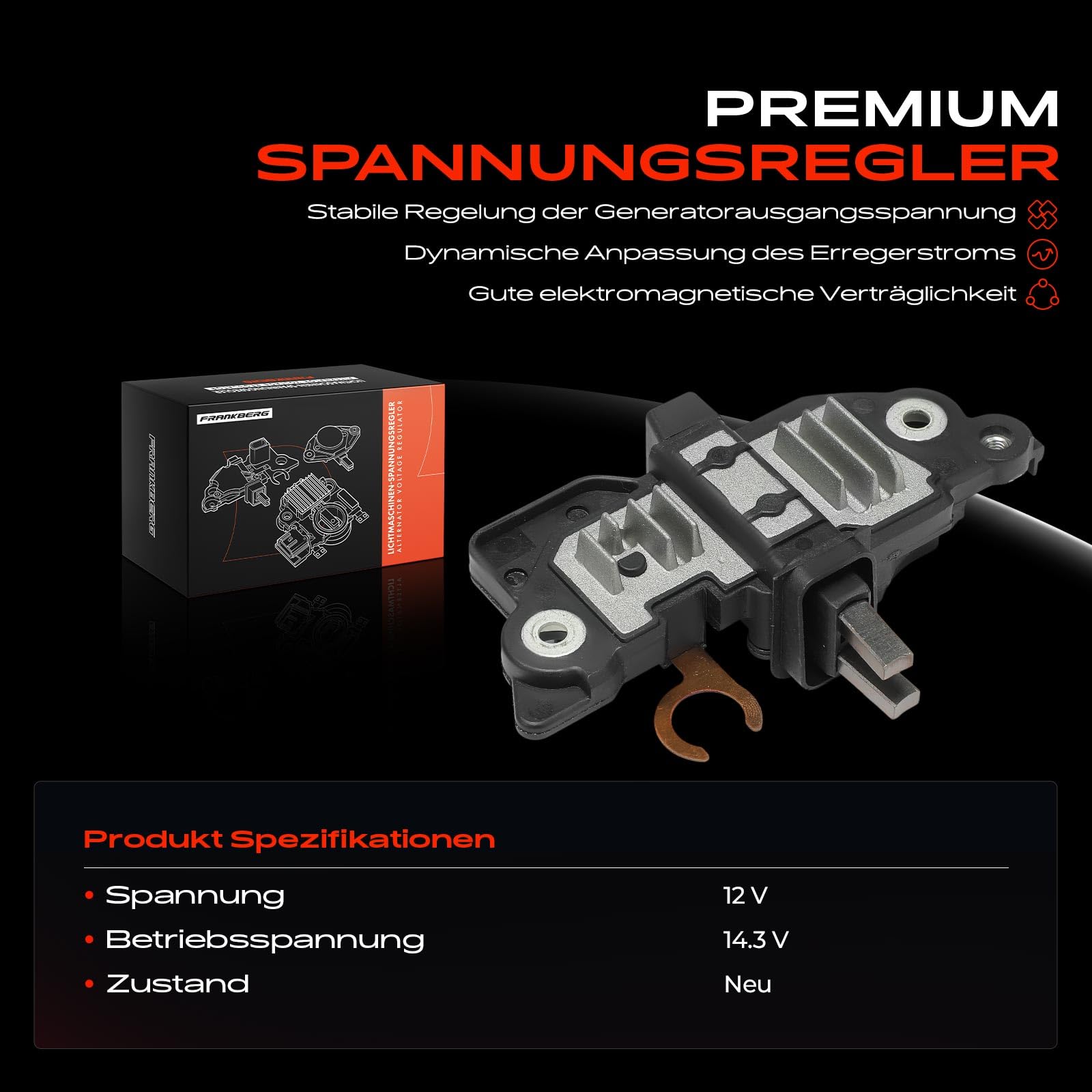 Frankberg Regulator generatora, regulator alternatora, zamiennik F00M145304