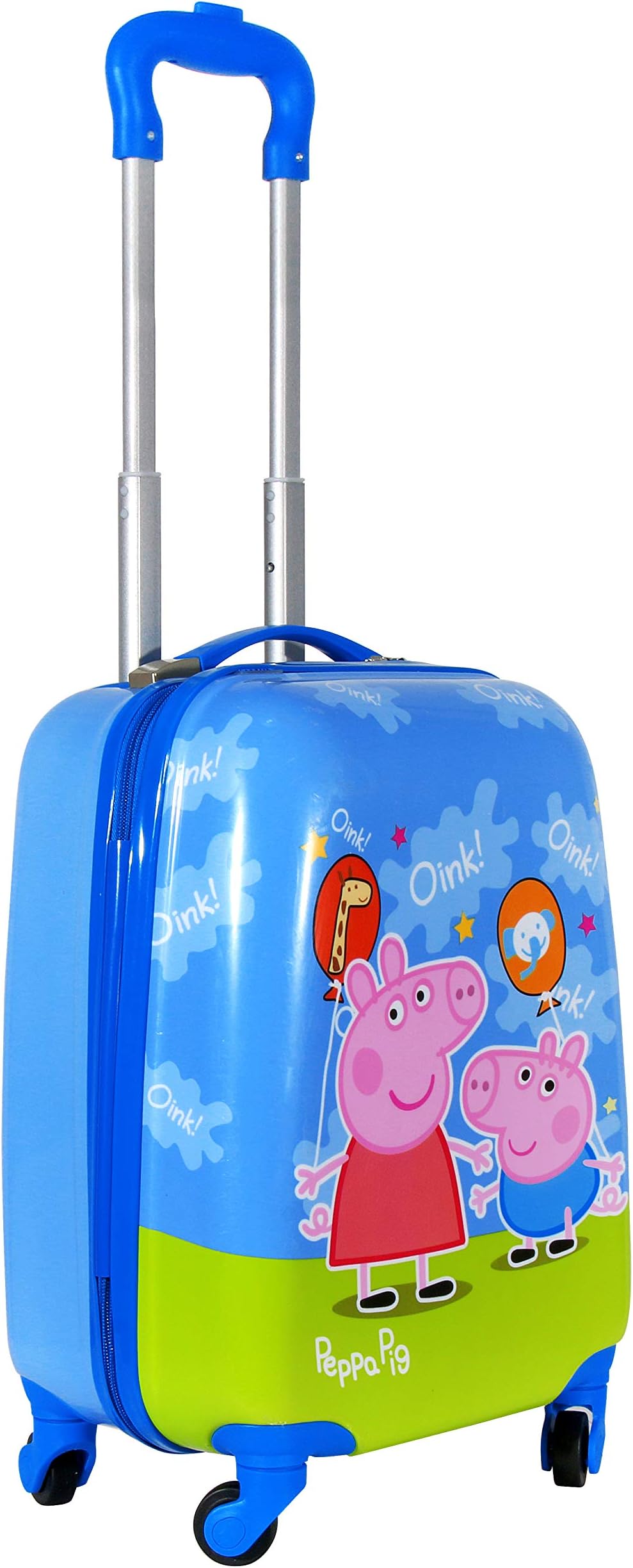 Da Tasche Blue ABS Peppa-Pig 4-Wheel 16 Inches Kid's Luggage Trolley