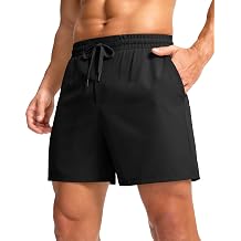Soothfeel Mens Athletic Running Shorts with Zipper Pocket 5/7 Inch Quick Dry Tennis Shorts Gym Workout Shorts for Men