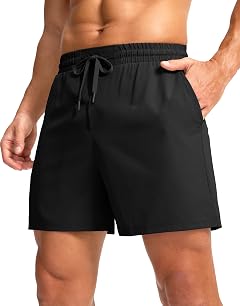 Soothfeel Mens Athletic Running Shorts with Zipper Pocket 5 7 Inch Quick Dry Tennis Shorts Gym Workout Shorts