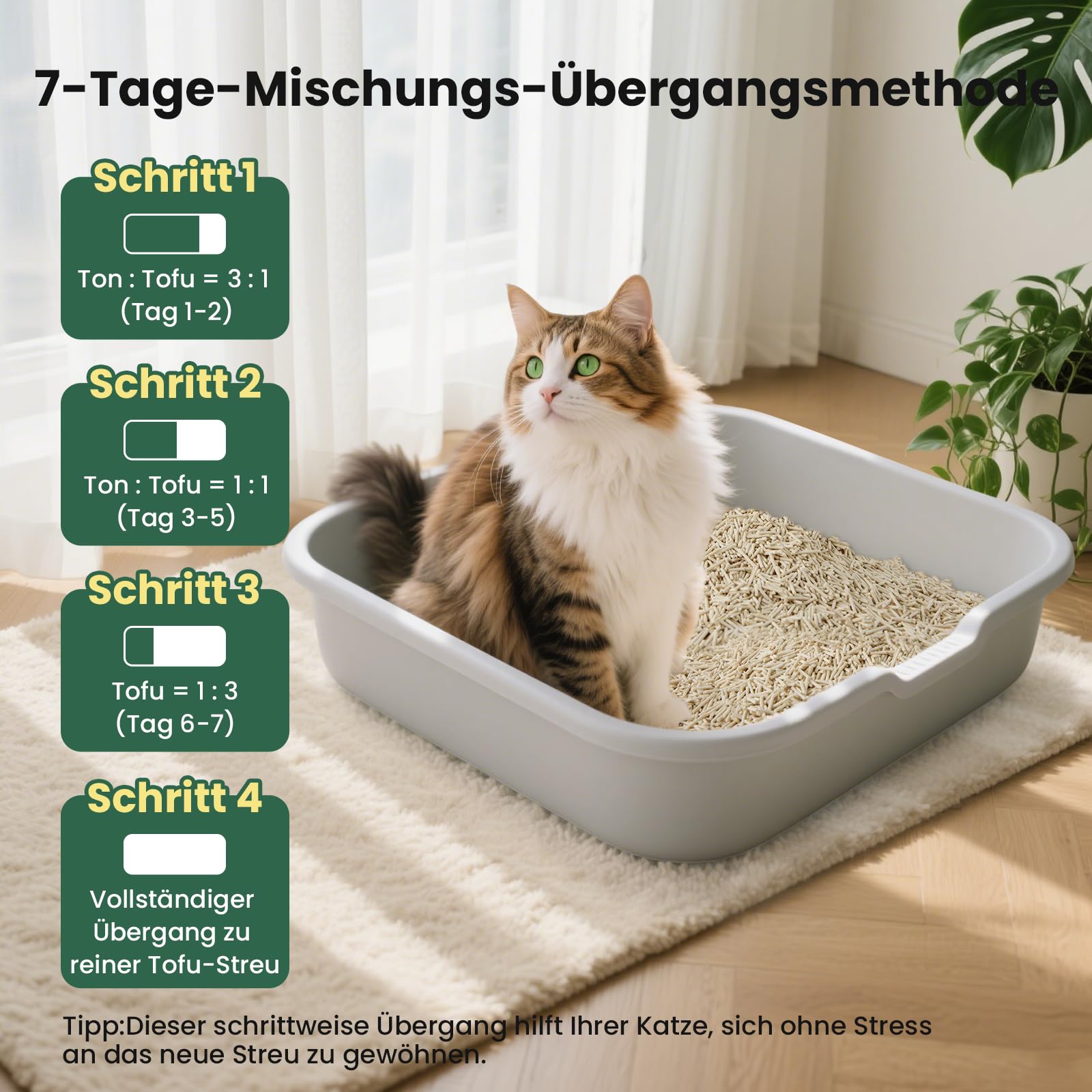 Gardner Pet Natürliche Tofu Katzenstreu 2,7 kg x 6, mit Grüntee-Extrakt | Mit Grüntee-Extrakt, Staubfrei und schnell klumpend, Geruchskontrolle, Spült in der Toilette