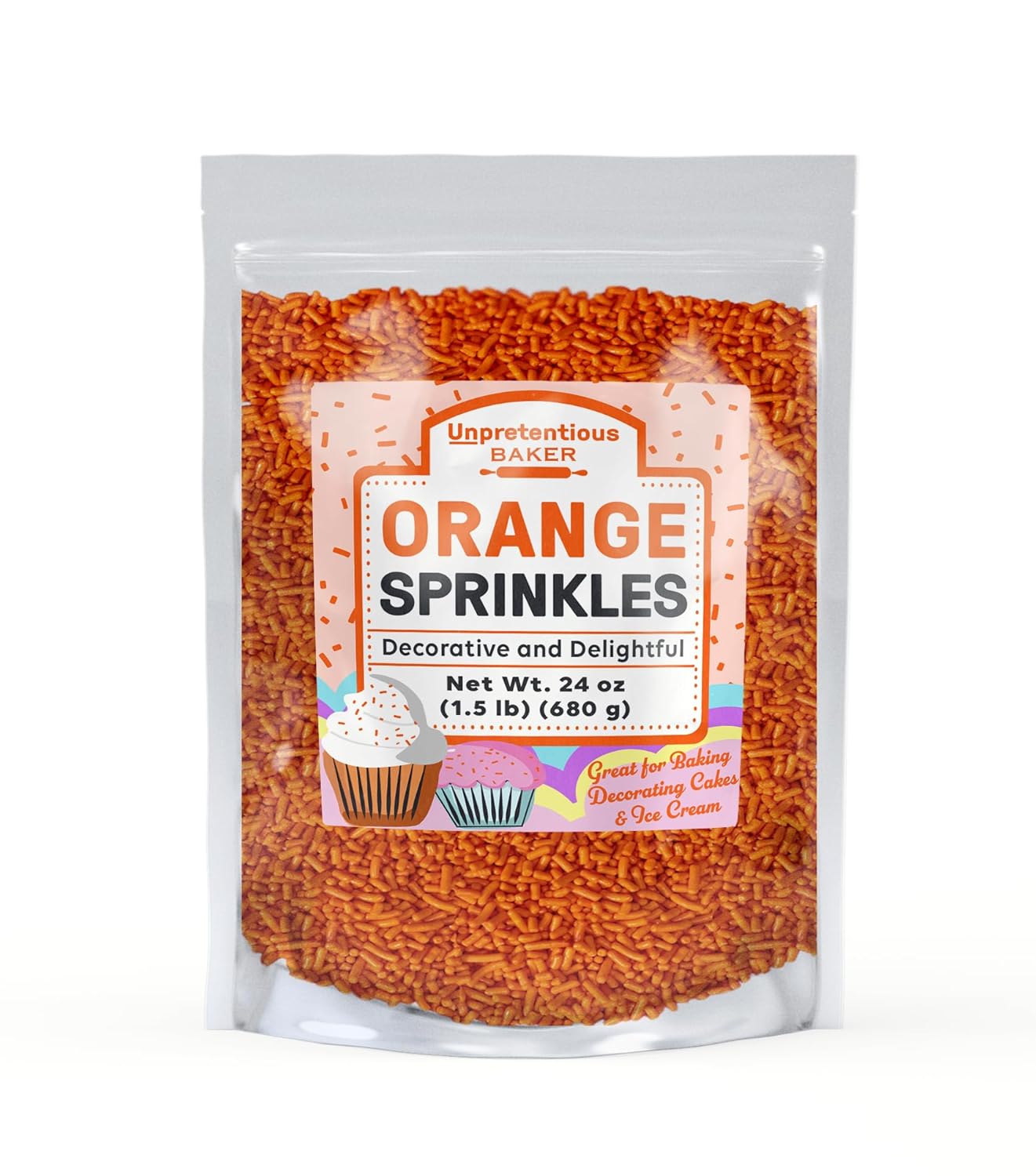 Unpretentious Sprinkles Red & Green (2 lb), Gluten Free, Red & Green Christmas Sprinkles, Jimmies
