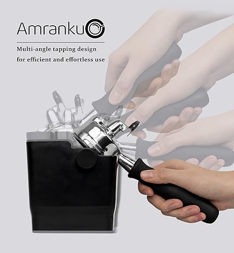 Miniatura 4 de Knock Box para el hogar y la oficina Espresso - Mantén tu encimera limpia. Barra de golpeo SUS304, diseño de ruido y vibración, caja de golpeo para