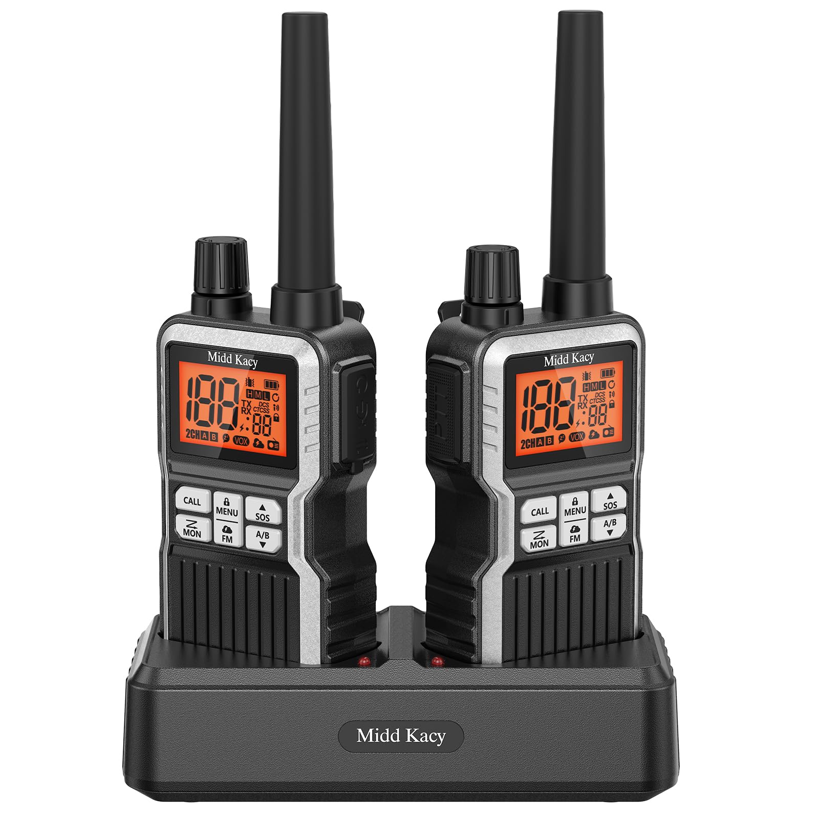 Amazon.com: Midd Kacy 2 Way Radio, 60 Channel GMRS Portable