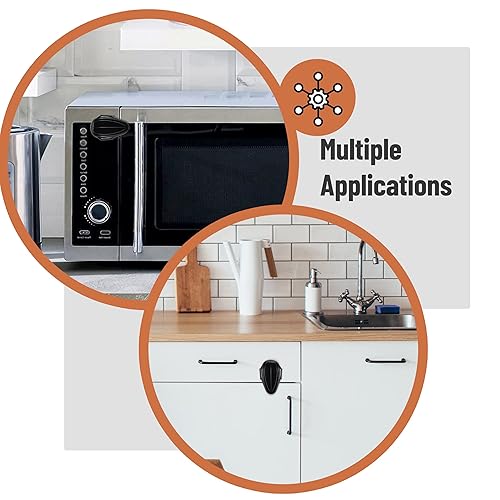 Miniatura 8 de Mr. Pen - Bloqueo para horno de seguridad infantil, 1 paquete, negro, resistente al calor, cerradura de horno a prueba de niños, estufa a prueba de