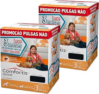 Combo Comfortis Antipulgas Cães E Gatos 270mg – Total 6 Un