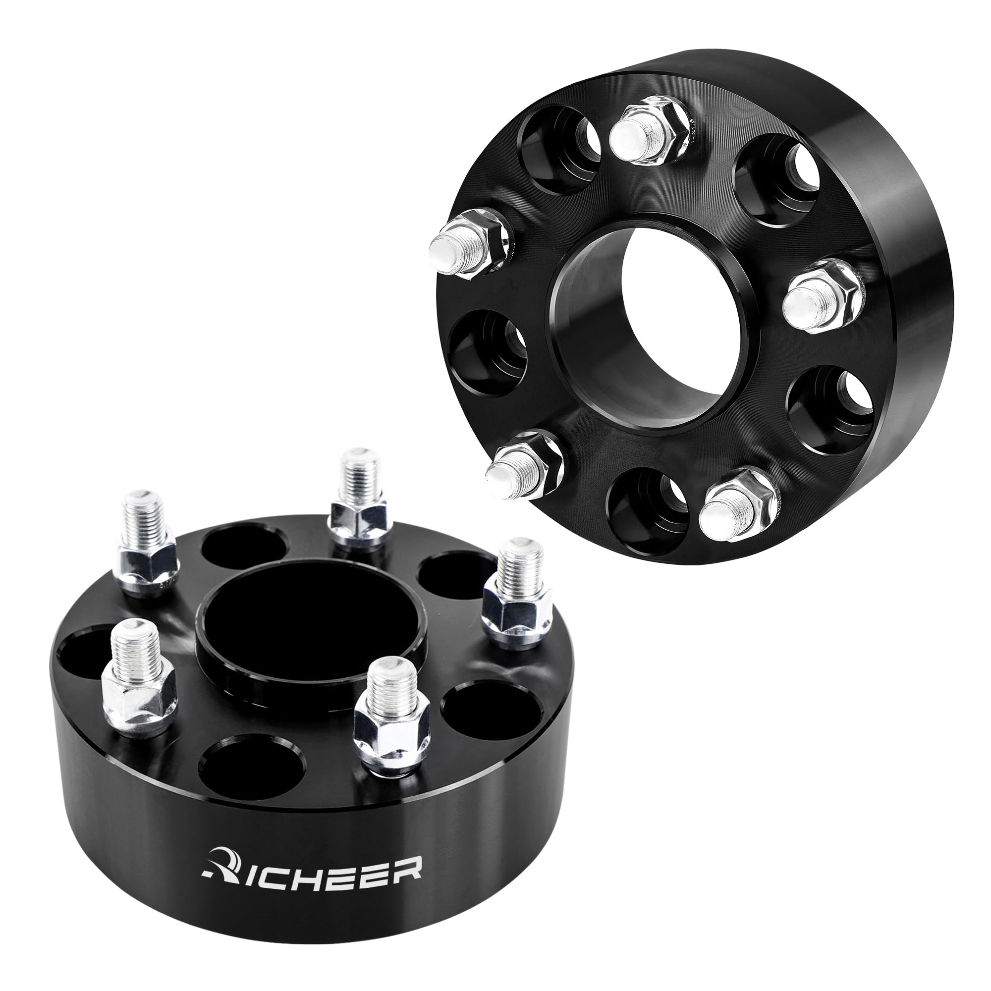 Photo 1 of Richeer 2PCS 2'' 5x4.75 Wheel Spacers for Camaro Corvette Eldorado Sonoma Jimmy Firebird S10, Hubcentric 5x120.65mm with 12x1.5 Studs & 70.5mm Center Bore(Don't fit S10 Front hub of 2WD Models)