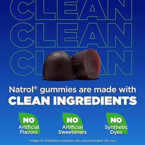 Miniatura 4 de Natrol Ashwagandha - Gomitas completas, soporte diario de estrés 3 en 1, apoya un mejor estado de ánimo, reduce el estrés ocasional y la fatiga, 30