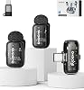 Micrófono de solapa inalámbrico mini para iPhone iPad Android con estuche de carga, micrófono de solapa USB C con reducción de ruido y modo de cambio de voz para grabación de video, vlogs, YouTube, entrevistas y chat de juegos inalámbrico 1