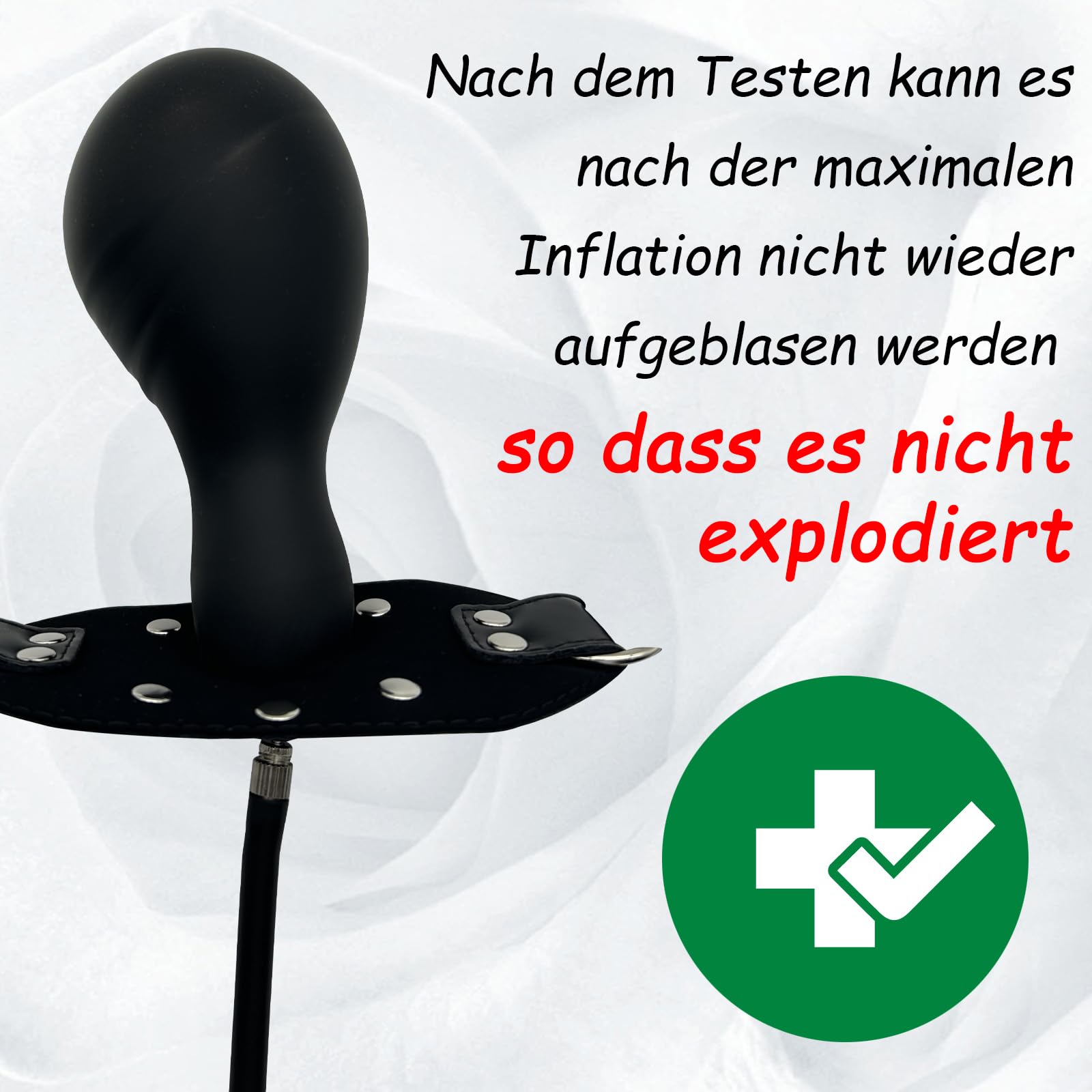 Bâillon Gonflable Bâillon En Silicone Bâillon Sexuel Sm Grand Bâillon Pour Pénis Pour Bondage Bâillon Pour La Bouche Gode Noir Bâillon Gonflable Pour Pénis Boule De Bouche Jouet Sexuel Fétichiste