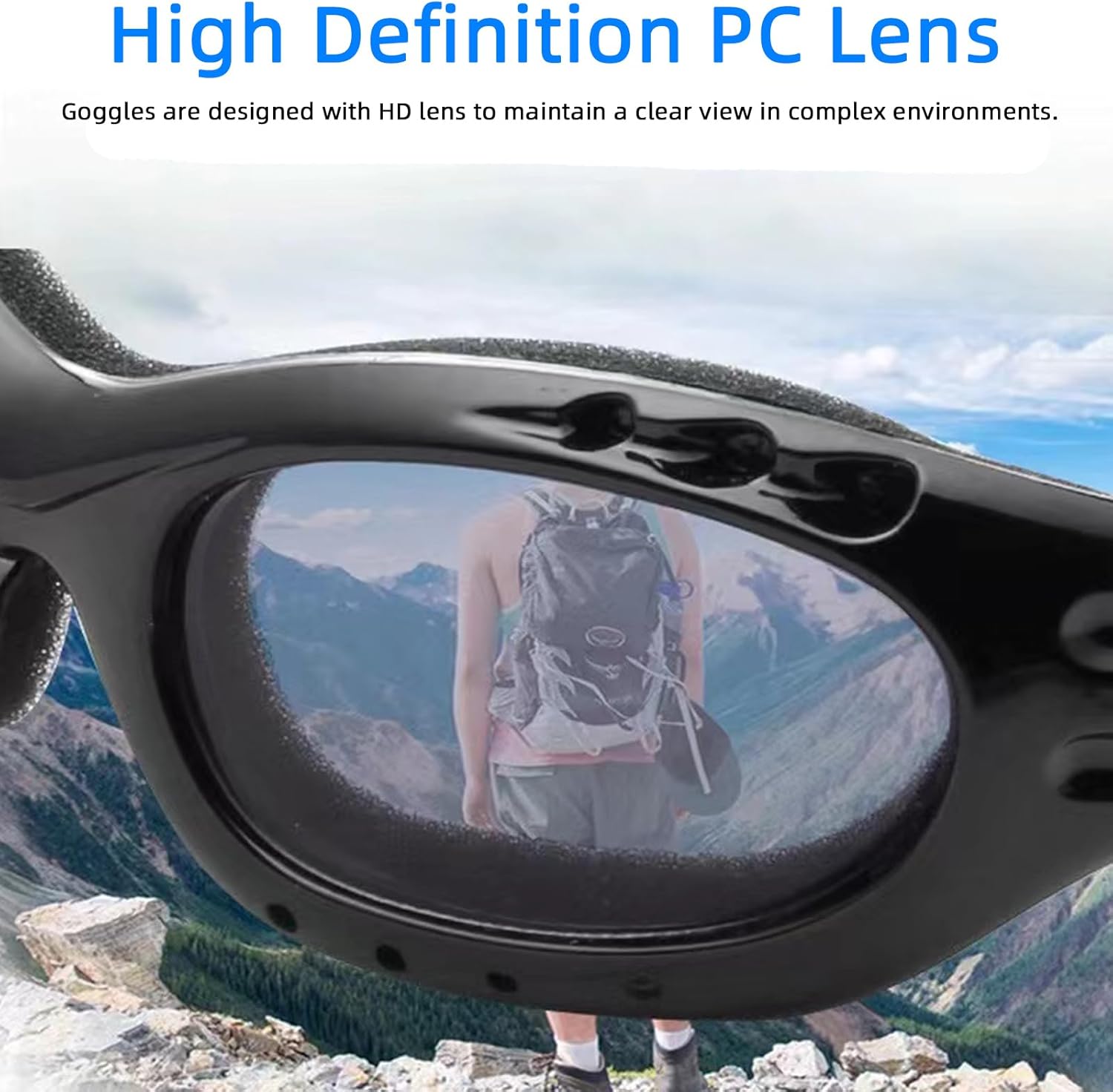 3 Pieces Motorcycle Goggles Riding Glasses Dirt Bike Ski Goggles Anti-UV Dustproof Windproof ATV Goggles For Motorcycle Riding, Skiing, Outdoor Men Women Youth - Image 6