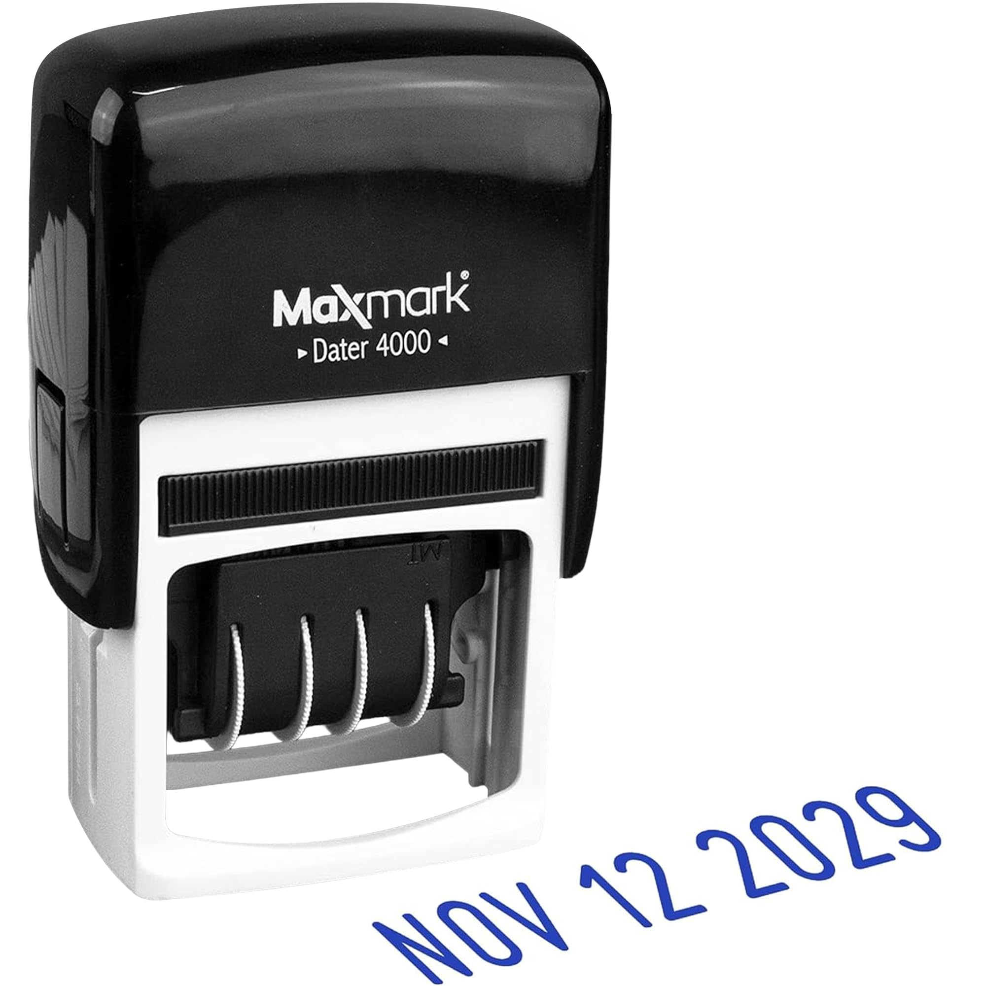 MaxMark 4000 Dater Self Inking Date Stamp - Blue