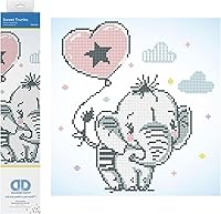 Vista 1 de DIAMOND DOTZ Sweet Trunks - Kits de pintura de diamantes de elefante para adultos, kits de arte de diamantes, un kit de manualidades creativo