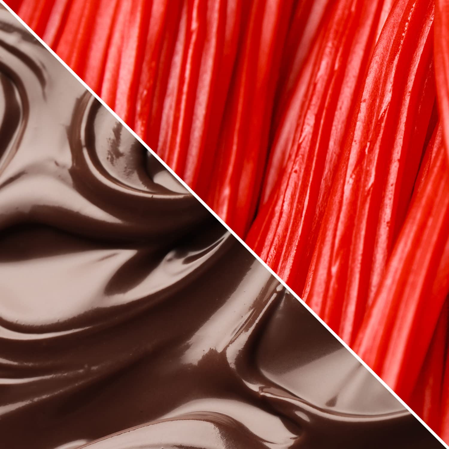 Chocolate Covered Strawberry Licorice Bits by Its Delish, 2 lbs Bag Bulk | Strawberry Licorice Bites Coated in Dark Chocolate Candy | Vegan, Non-dairy, Kosher Parve