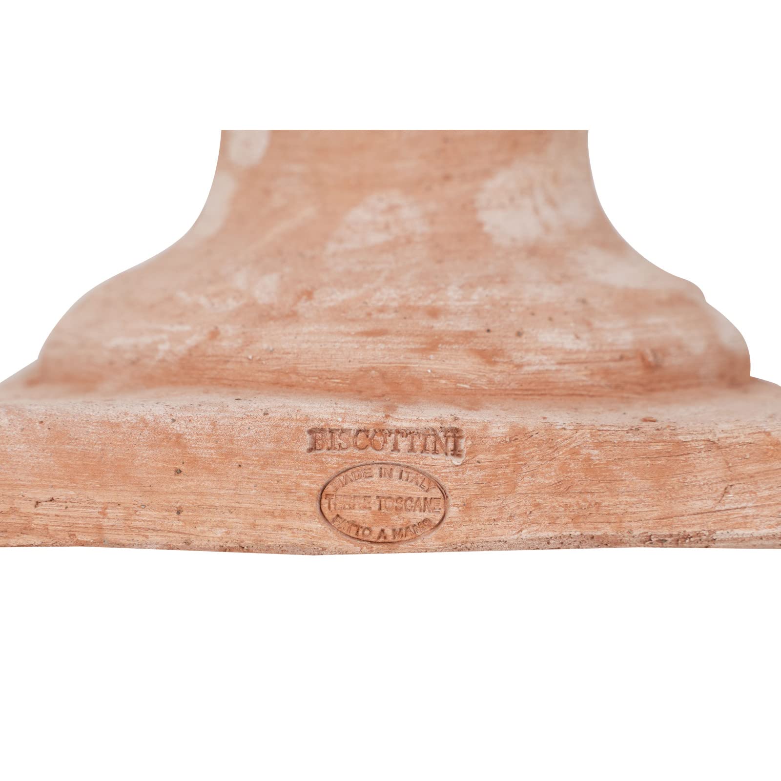 Biscottini Pigna decorativa in terracotta 27,5x15,5x15,5 cm - Pigne decorative grandi da esterno Made in Italy - Decorazioni casa e giardino