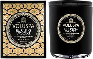 Classic - Burning Woods Candle by Voluspa for Unisex - 9.5 oz Candle