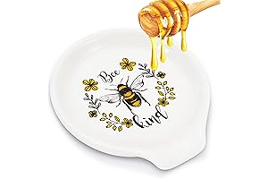 Queen Bee Spoon Rest - Kitchen Bee Decor & Farmhouse Decoration