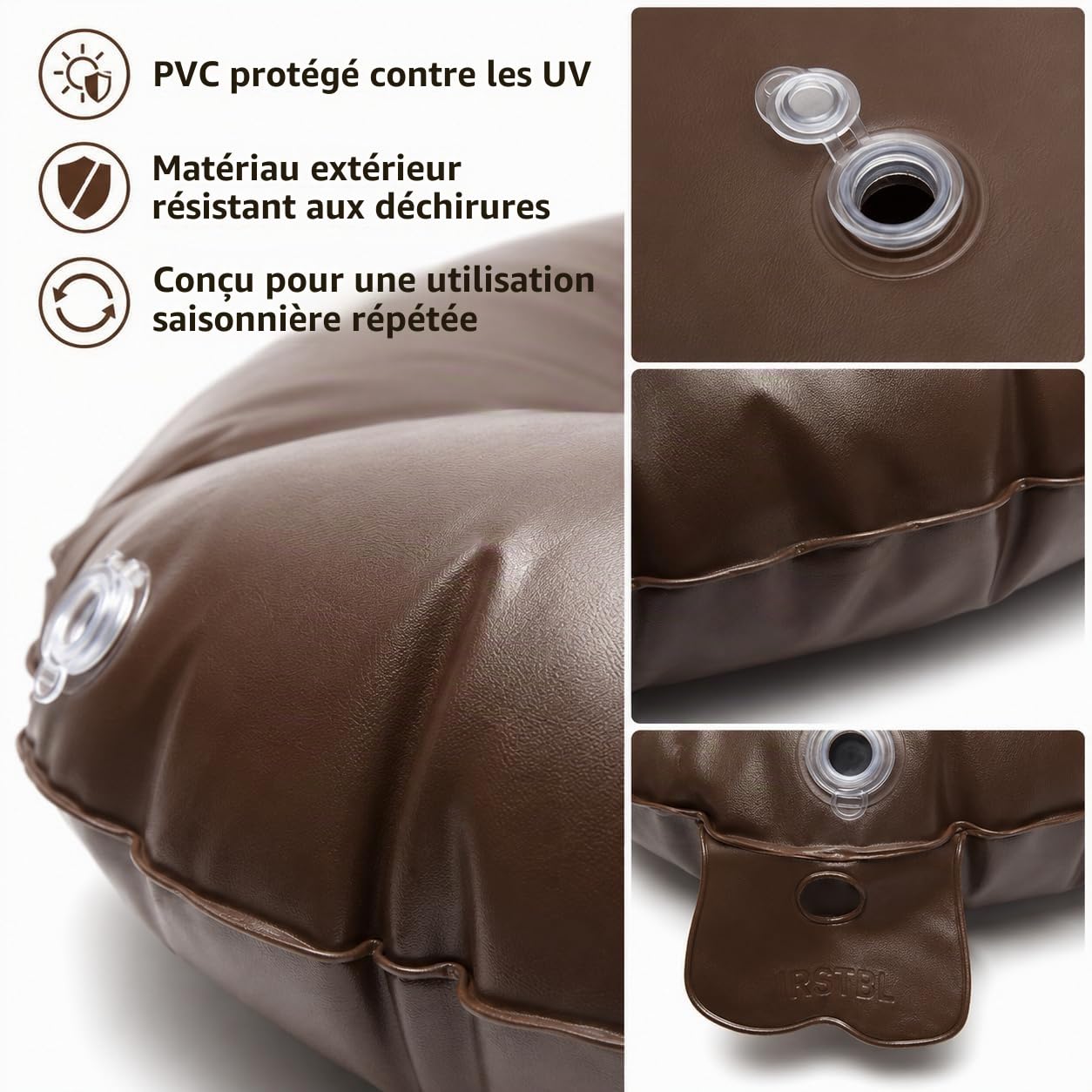 IRSTBL - Lot de 4 anneaux d'arrosage pour arbres – Sacs d'irrigation à libération lente de 56,78 l – 5 à 8 heures d'arrosage en profondeur pour arbres et arbustes – Comprend des gants de jardinage